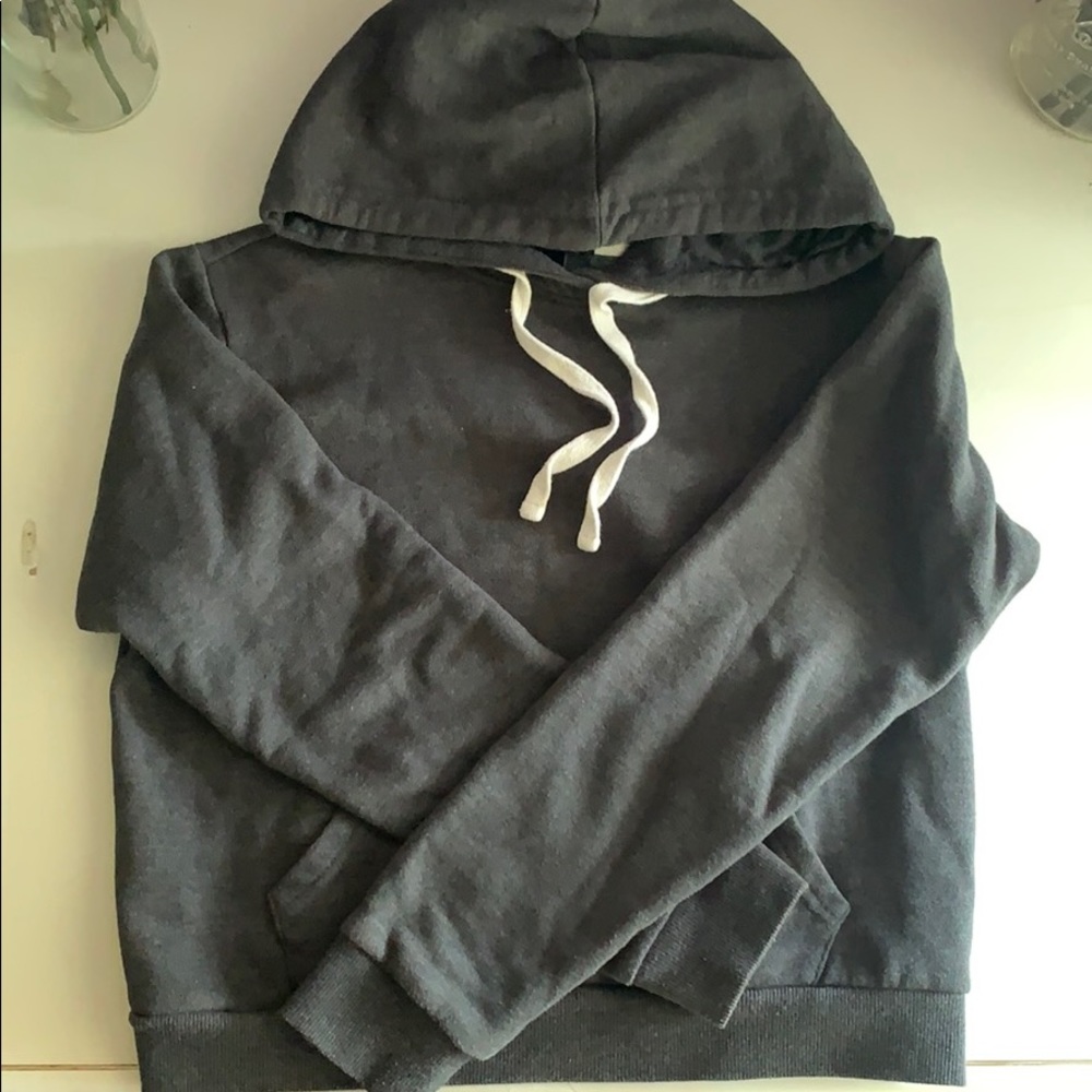Cropped Grey Hoodie